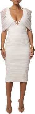 JLUXLABEL Timeless Drape Midi Dress