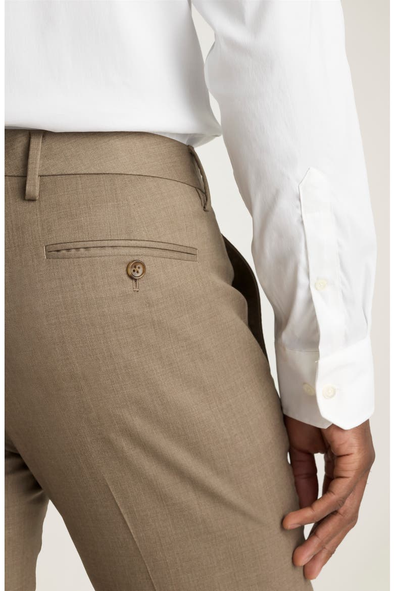 Jetsetter Stretch Wool Suit Pants, Alternate, color, TAN