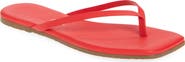 TKEES Lily Square Toe Flip Flop