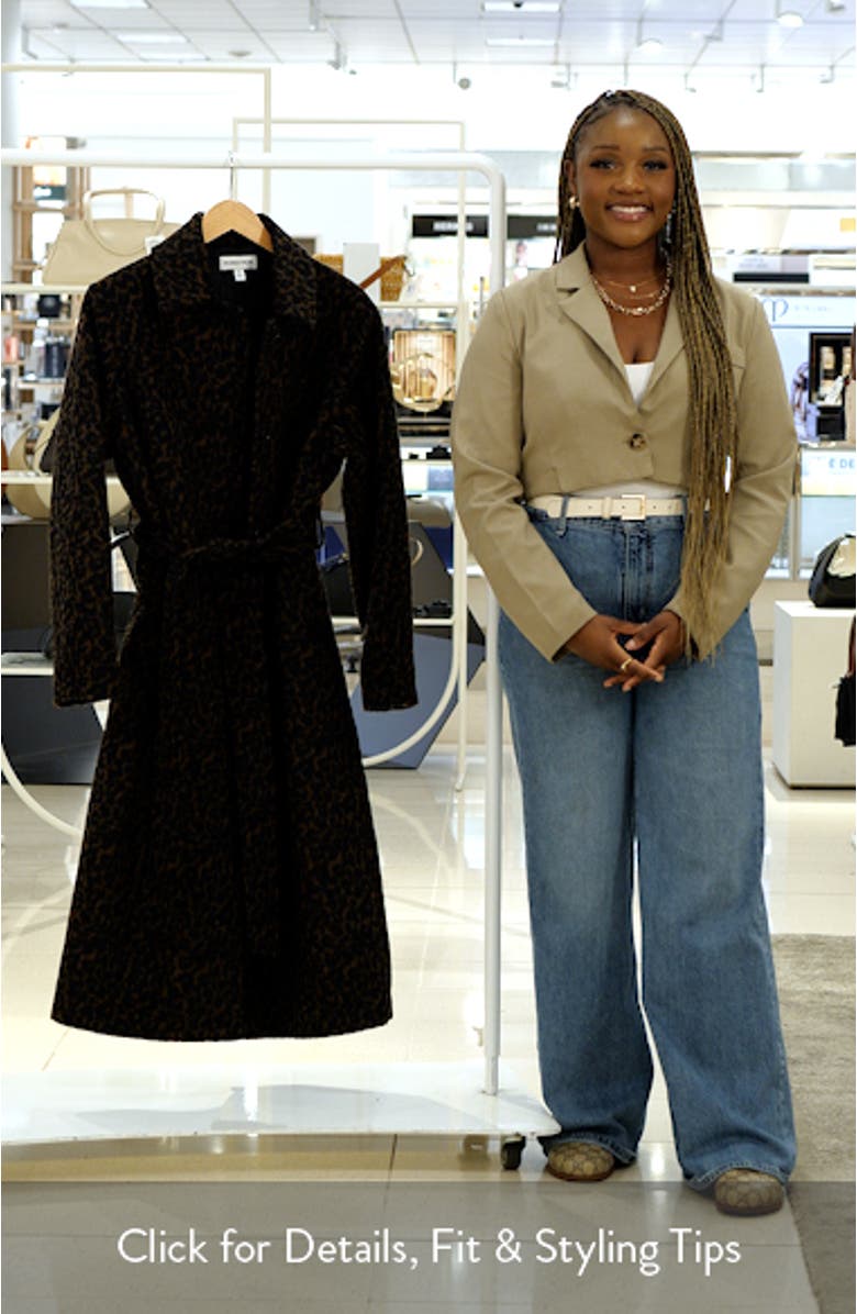 Belted Animal Print Jacket, sales video thumbnail