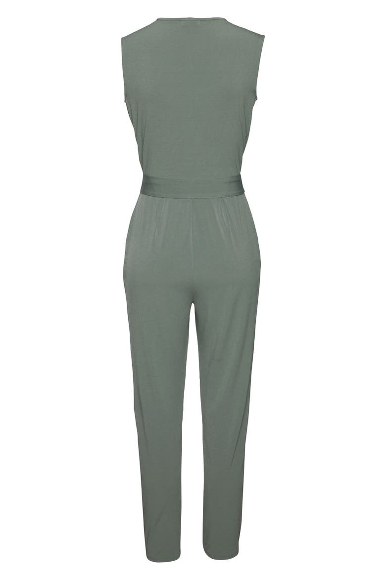 Wrap Look Jumpsuit, Alternate, color, Jade