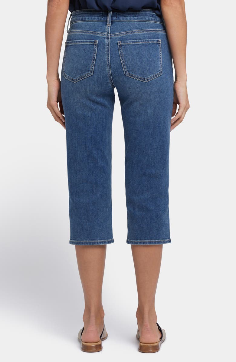 NYDJ Marilyn High Waist Button Detail Capri Jeans, Alternate, color, Valencia Surf