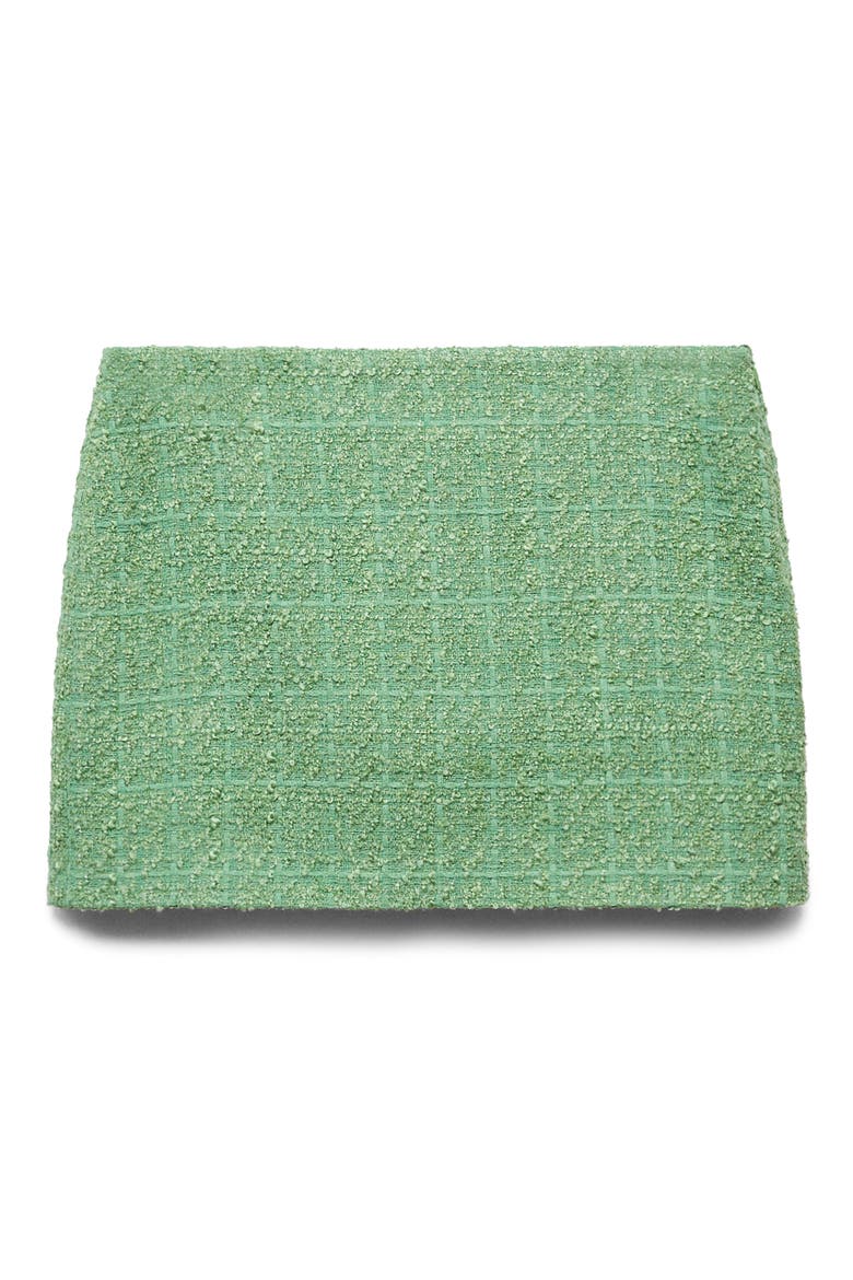 Tweed Miniskirt, Alternate, color, PASTEL GREEN