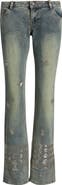 JADED LONDON Cooper Beaded Wide Leg Jeans
