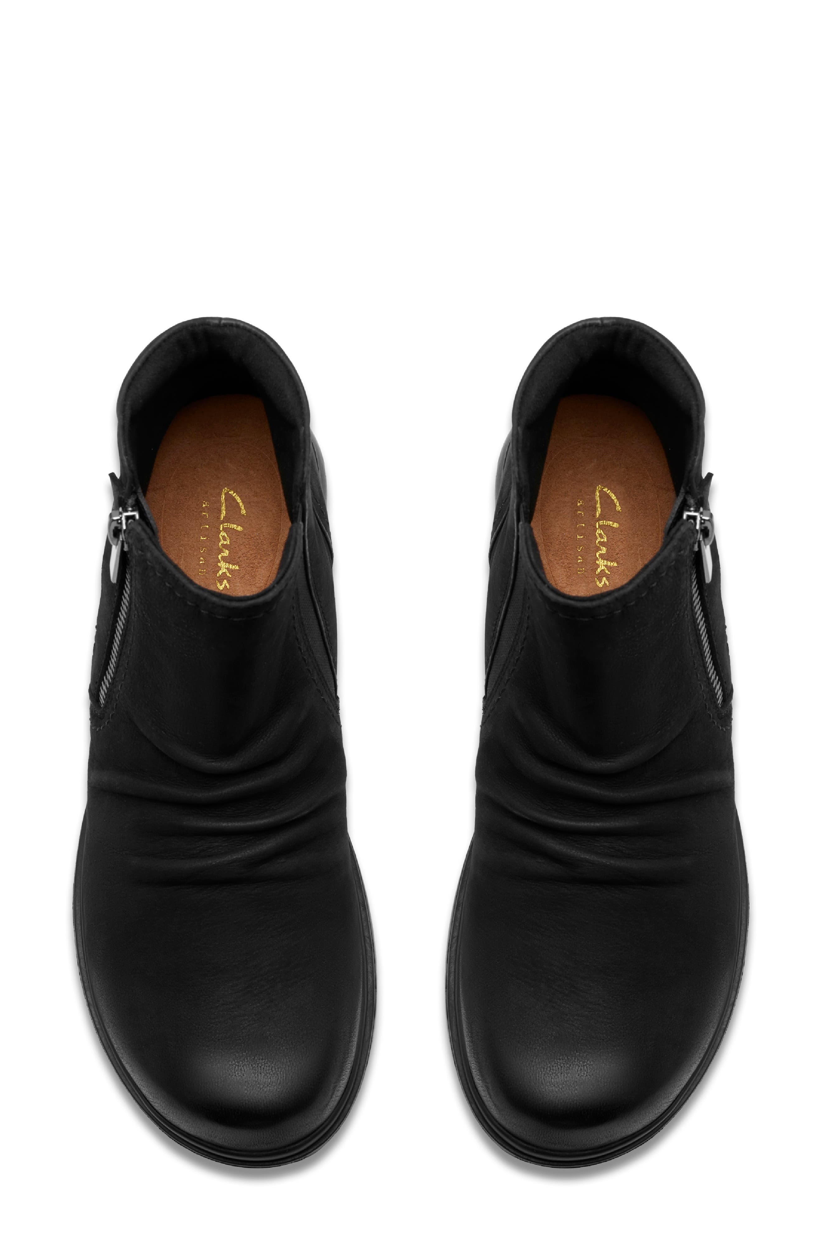 Clarks<sup>®</sup> Certina Ruby Ruched Bootie, Alternate, color, 