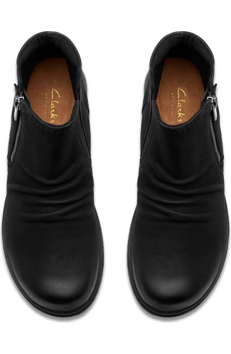 Clarks<sup>®</sup> Certina Ruby Ruched Bootie, Alternate, color,