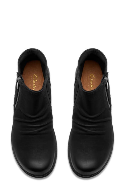 Clarksr Clarks(r) Certina Ruby Ruched Bootie In Black