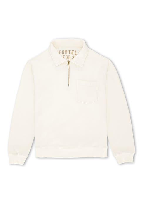 Cotton Zip-Up Sweatshirt