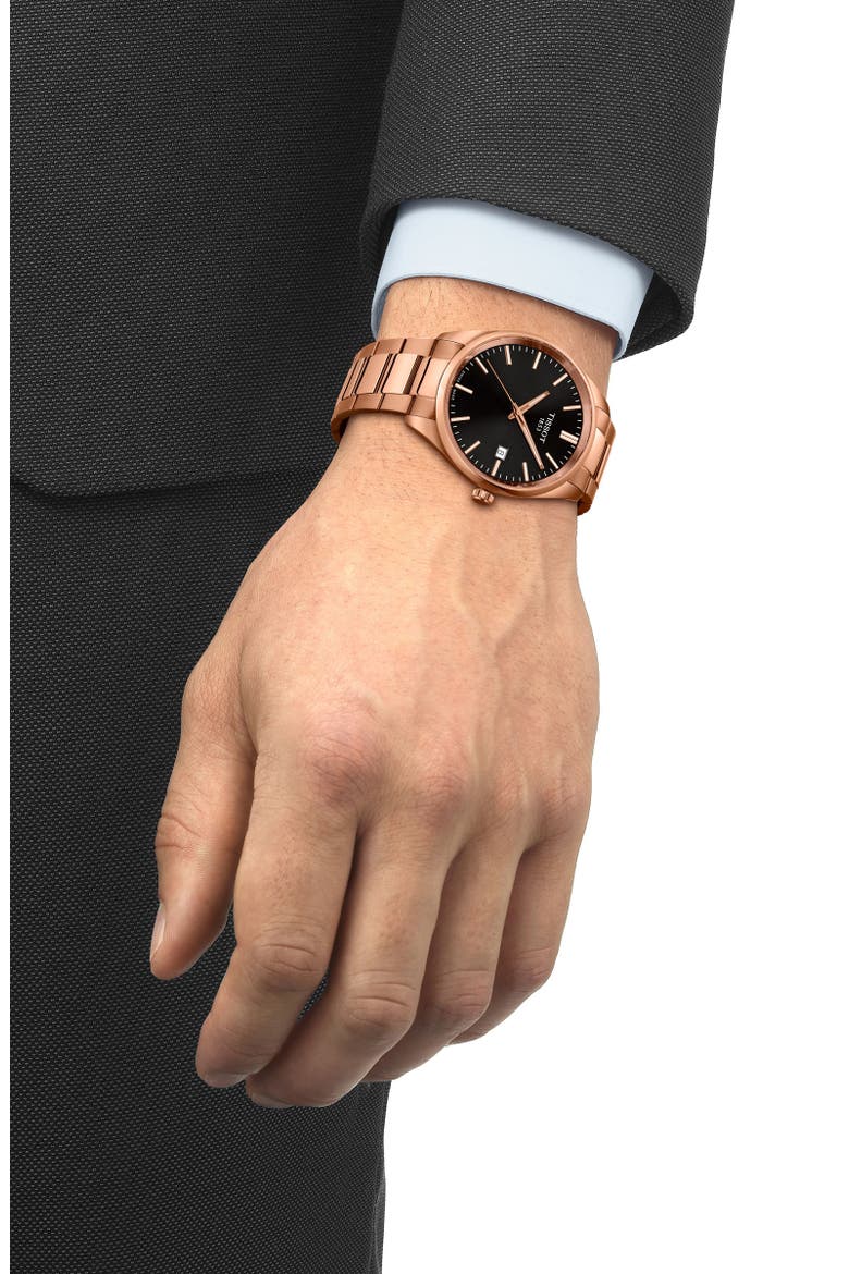 PR 100 Quartz Bracelet Watch, 40mm, Alternate, color, BLACK