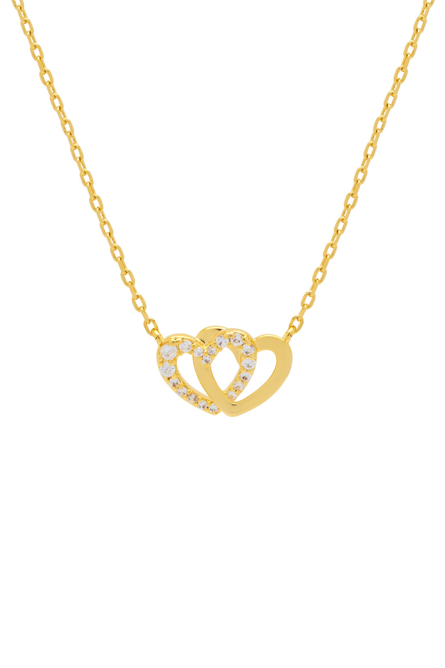 Colorful Interlocking Estella Bartlett Cubic Zirconia Interlocking Heart Pendant Necklace ...