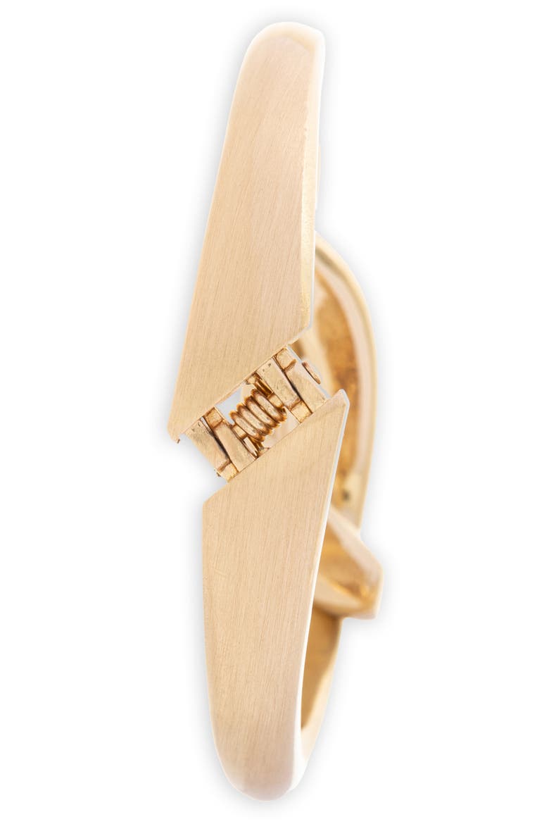 Modern Knot Bangle Bracelet, Alternate, color, GOLD