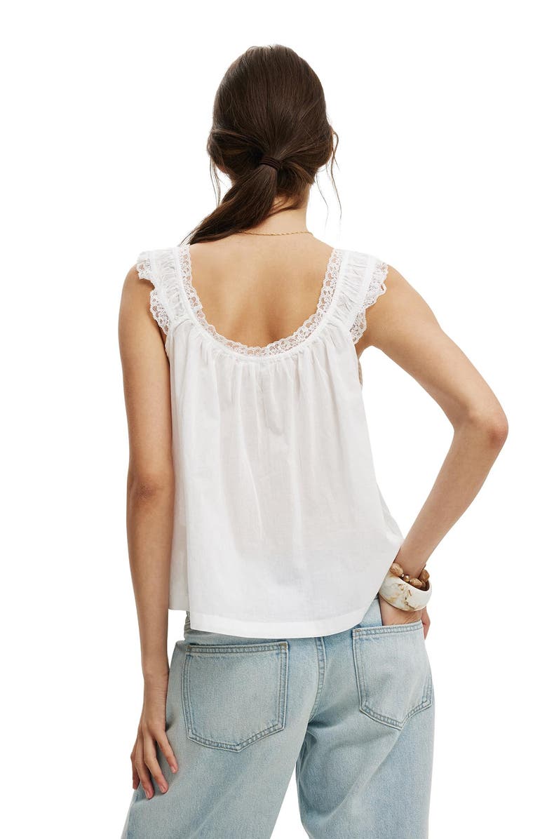 Cotton On Women's Willa Babydoll Top, Alternate, color, White