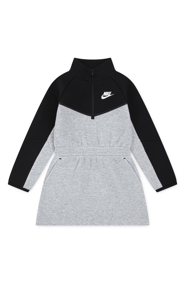 Nike Kids' Tech Fleece Dress, Main, color, Dark Grey Heather/ Black