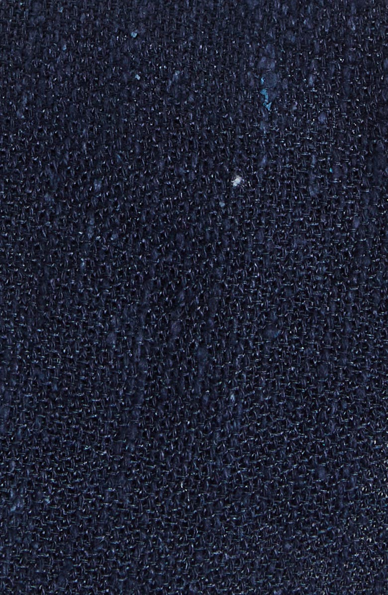 Thom Sweeney Silk & Linen Knit Tie, Alternate, color, Navy