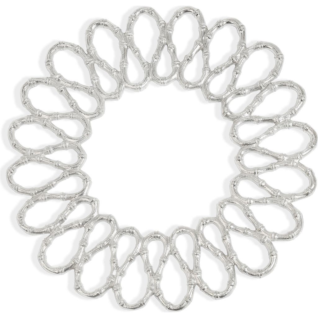 Tiramisu Luxe Loop Charger Plate In Silver