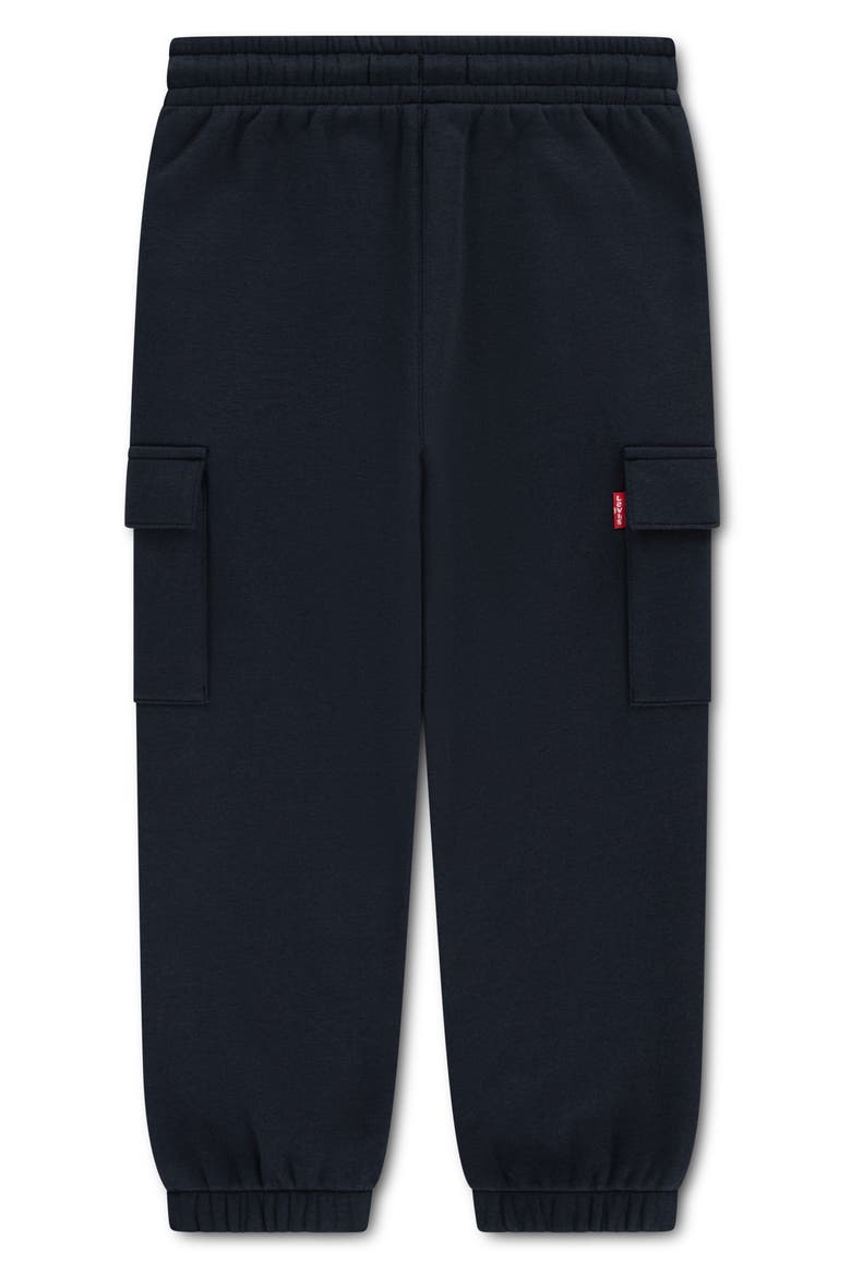 Kids' Two Horse Baggy Cargo Fleece Joggers, Alternate, color, G52JET BLA