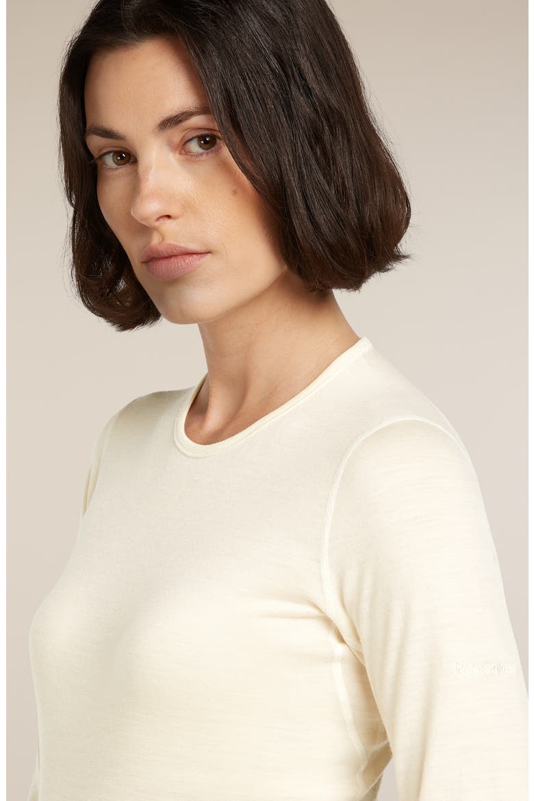 Oasis Long Sleeve Merino Wool Top, Alternate, color, UNDYED