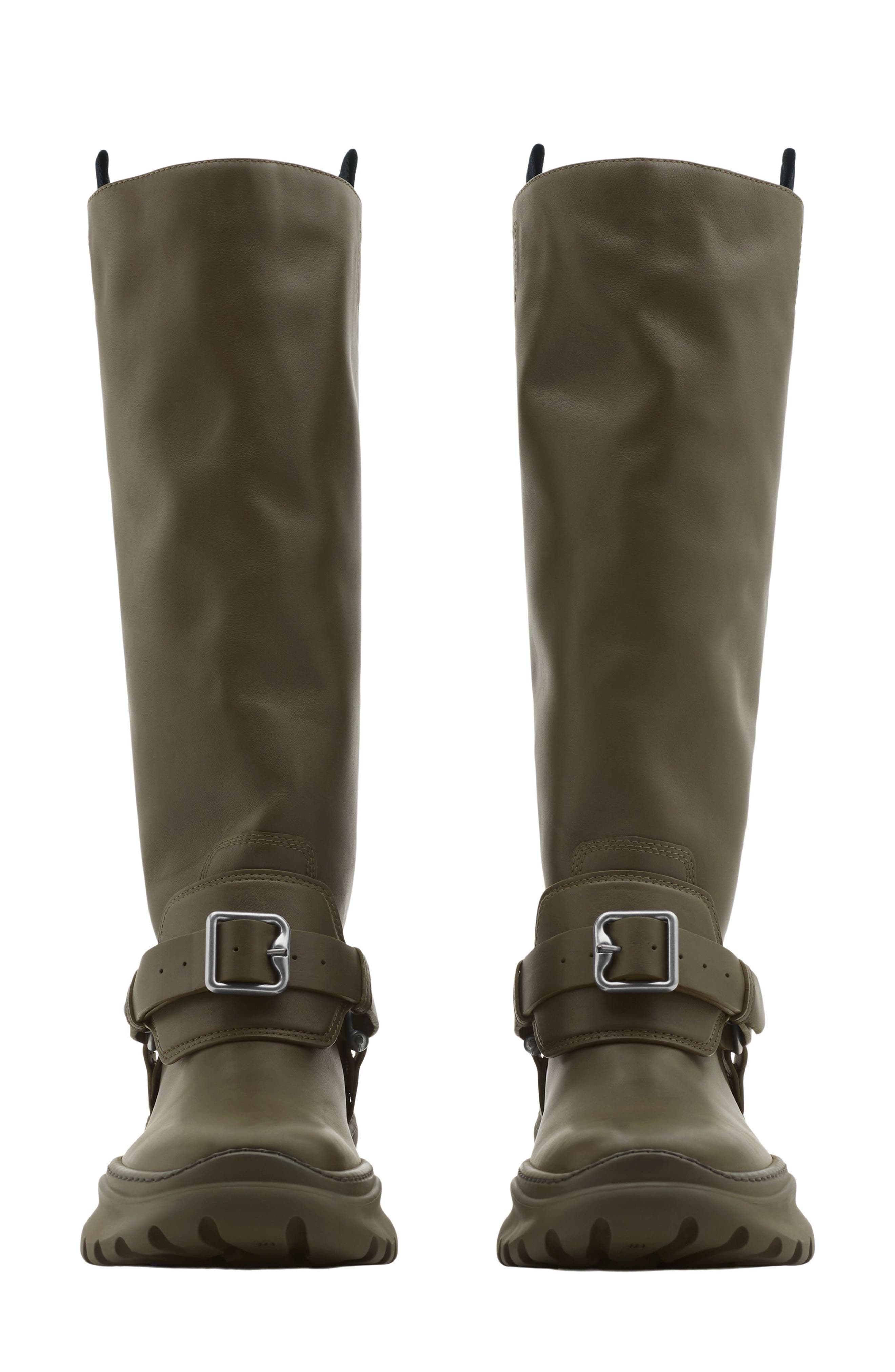 Burberry Stomp Tall Boot, Alternate, color, Loch