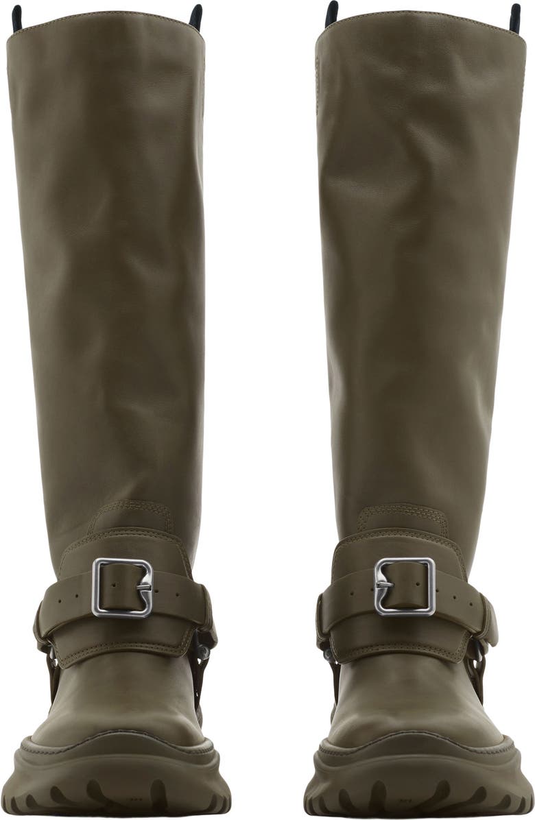 Burberry Stomp Tall Boot, Alternate, color, Loch