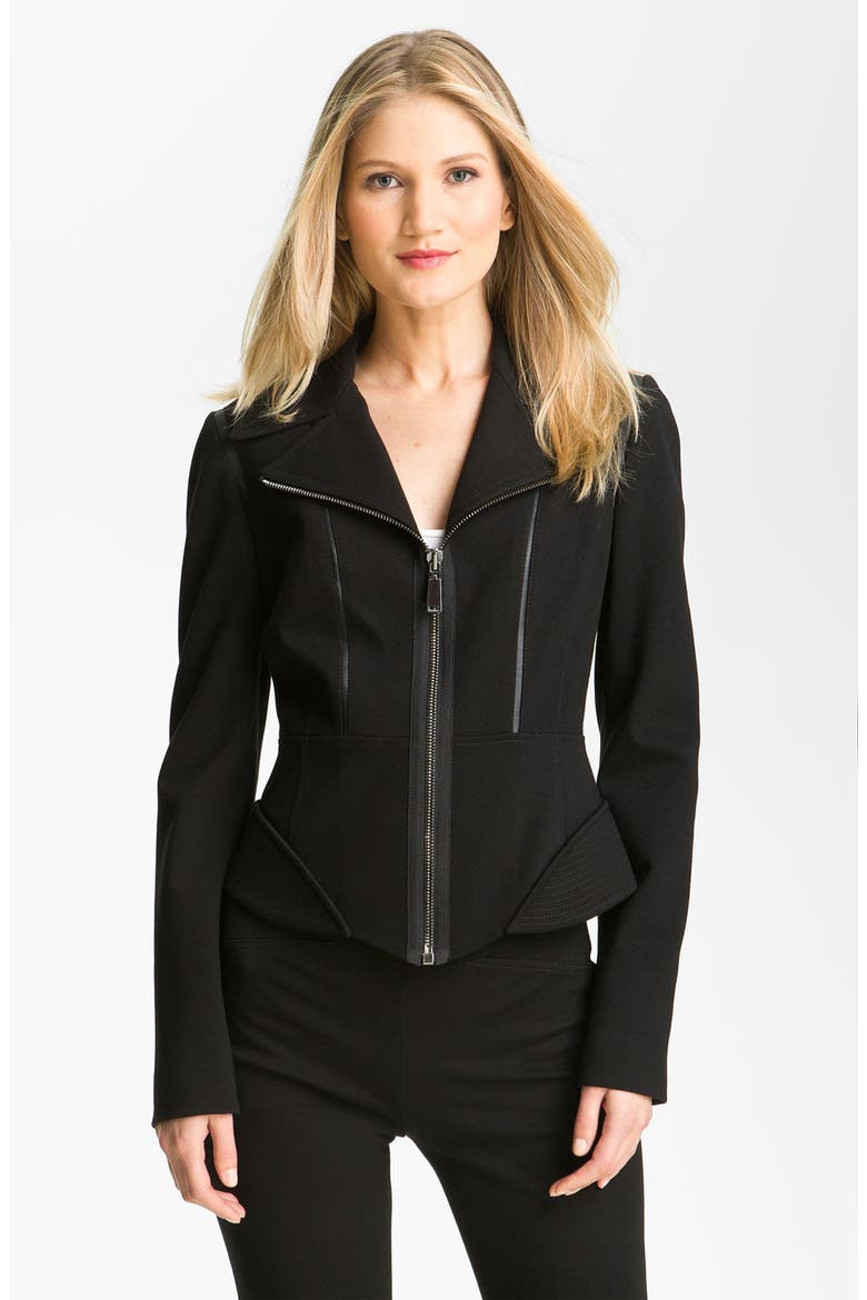 'Gabbie' Jacket, Main, color, BLACK