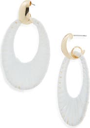 Cara Bow Fringe Crystal Statement Stud Earrings