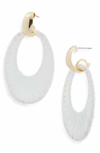 Cara Bow Fringe Crystal Statement Stud Earrings