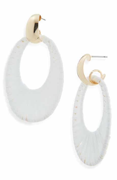 Cara Bow Fringe Crystal Statement Stud Earrings