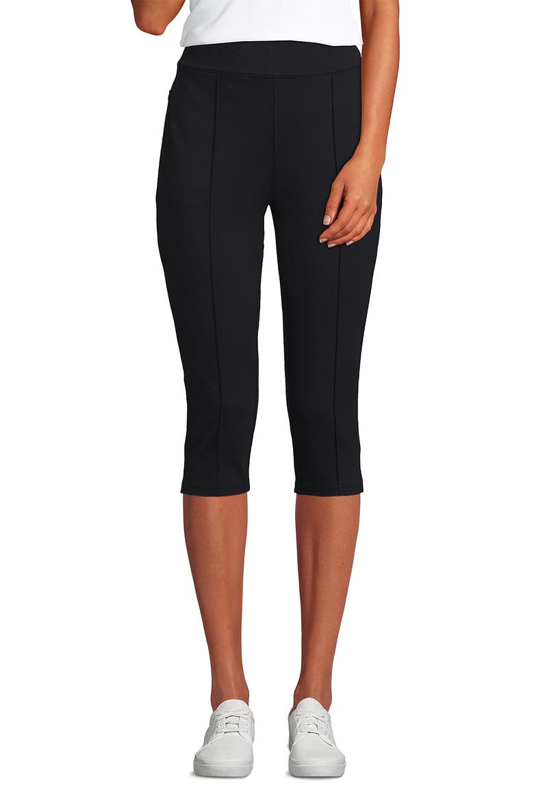 Starfish High Rise Pintuck Capri Pants, Main, color, Black