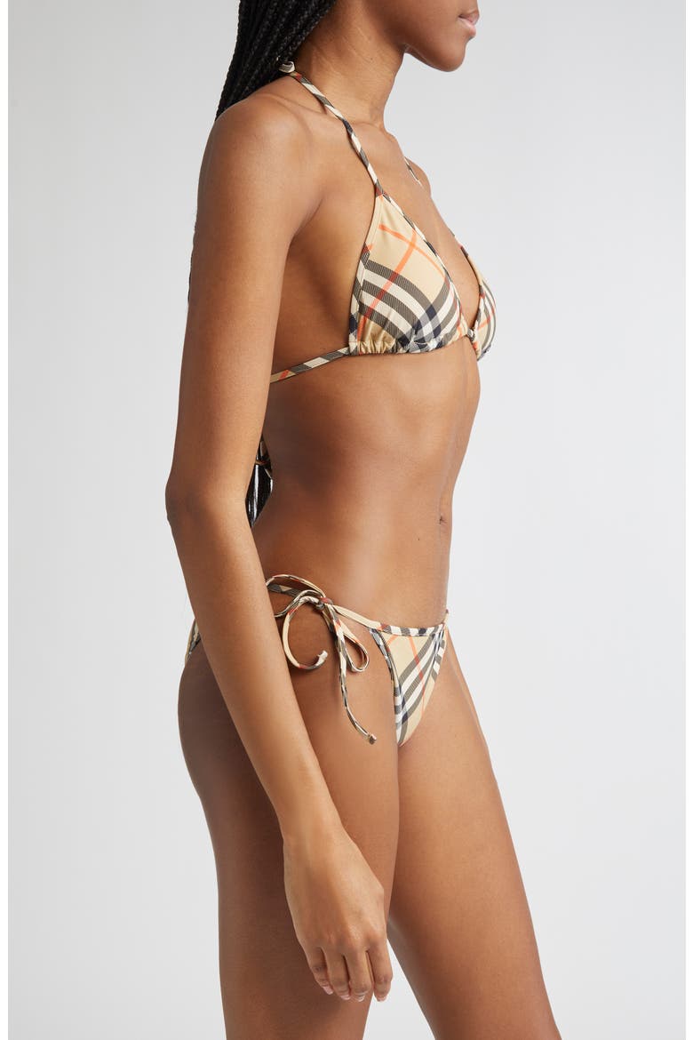 Check String Bikini Top, Alternate, color, SAND IP CHECK