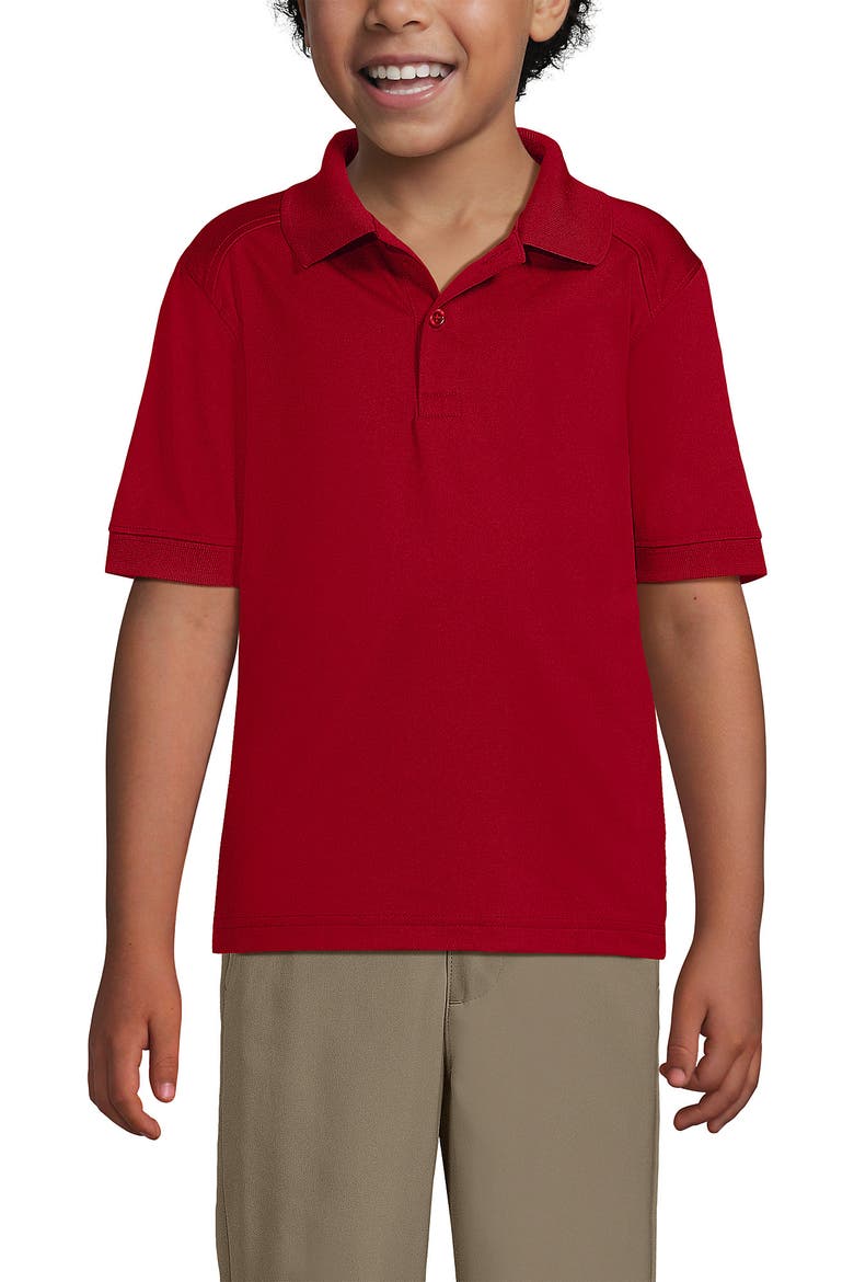 School Uniform Kids Short Sleeve Rapid Dry Polo Shirt, Alternate, color, Red