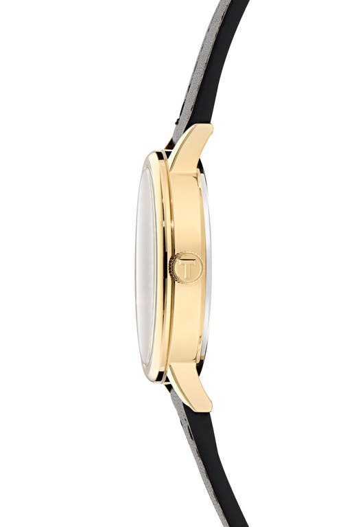 Ted Baker Phylipa Recycled Stainless Steel Leather Strap Watch, 36mm In Black