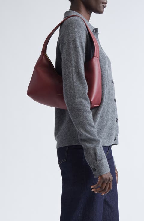 Candy Baguette Leather Shoulder Bag