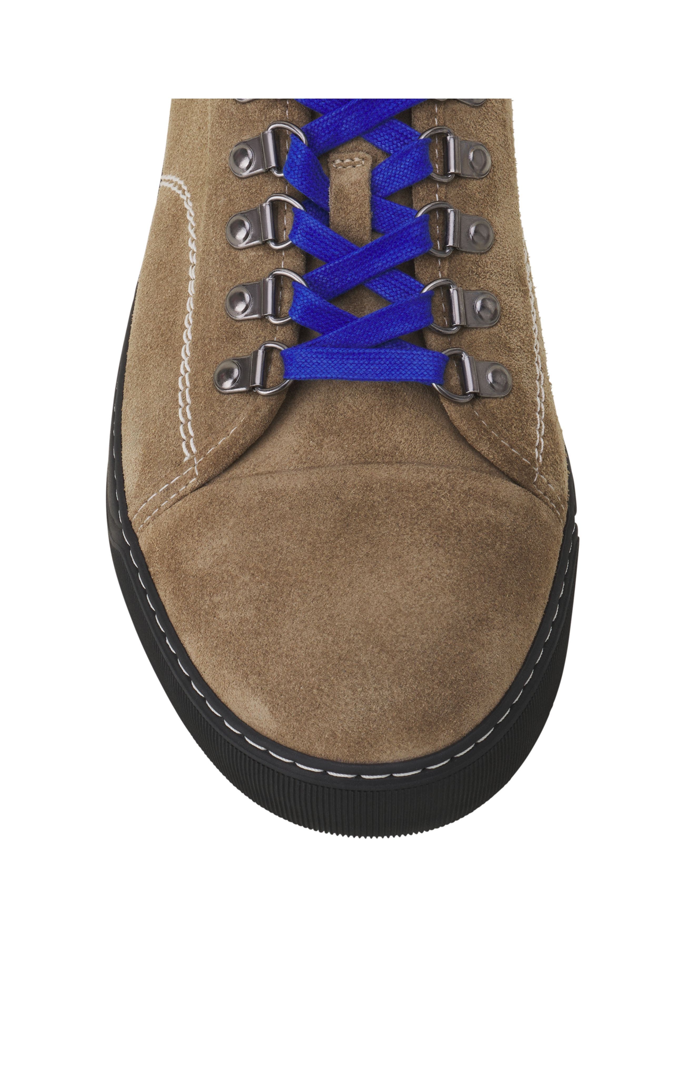 Lanvin Dbb1 Hiking Sneakers In Suede, Alternate, color, Dark Beige/Brown