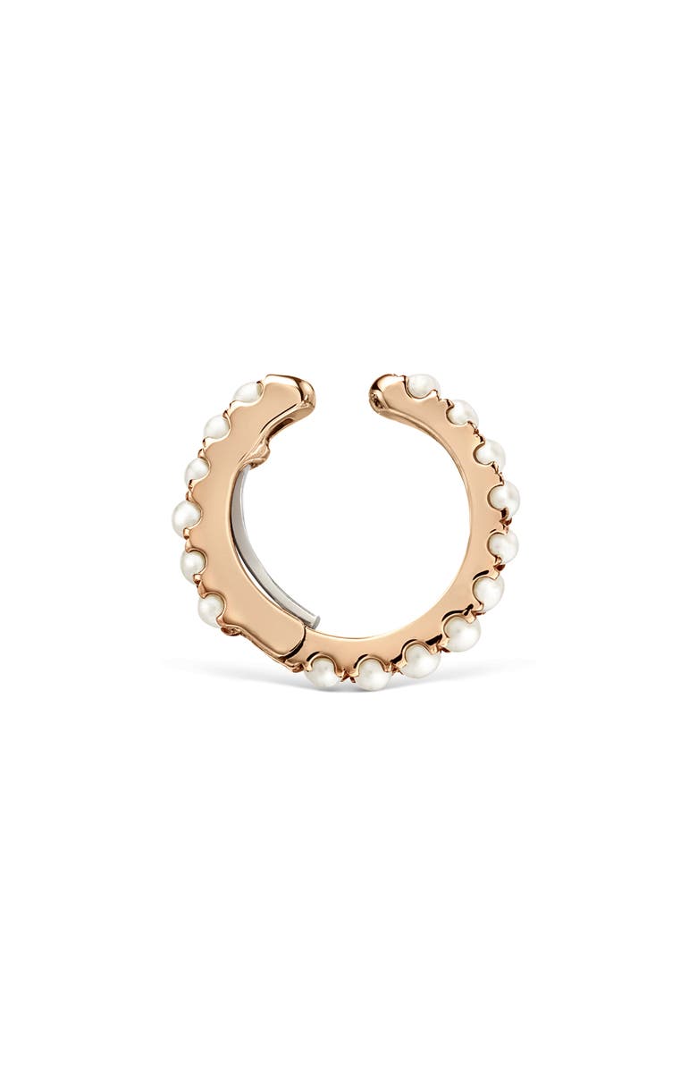MARIA TASH Freshwater Pearl Single Eternity Ear Cuff, Alternate, color, Rose Gold