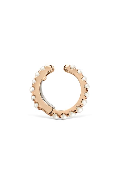 Maria Tash Freshwater Pearl Single Eternity Ear Cuff In Gold
