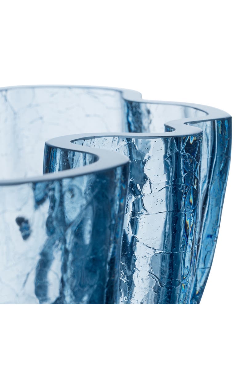 Kosta Boda Crackle Bowl, Alternate, color, Blue