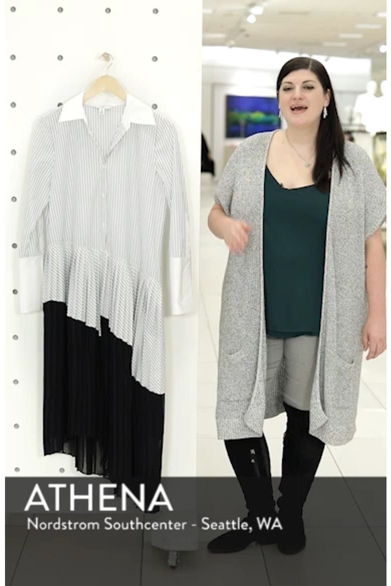 Asymmetrical Pleated Shirtdress video