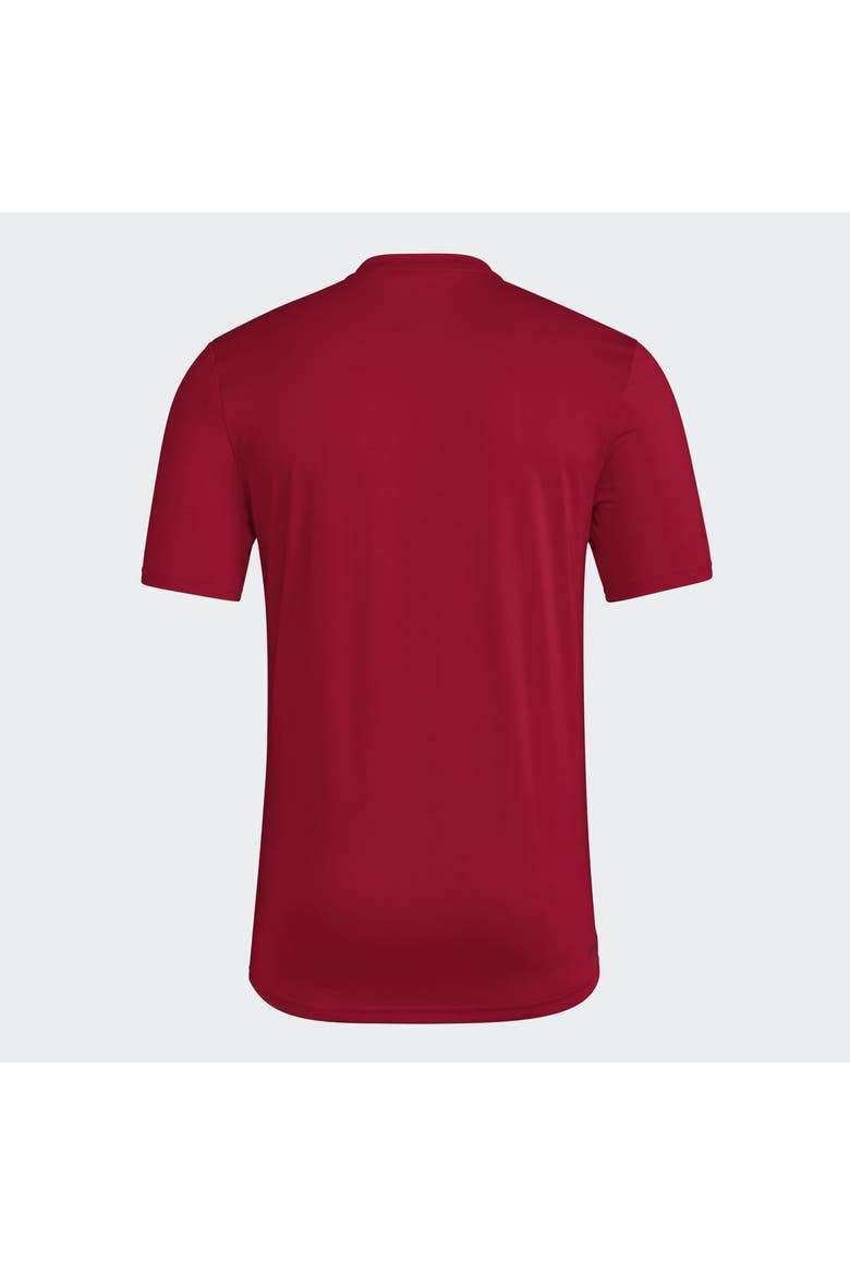 Men's adidas  Crimson Indiana Hoosiers Locker Slogan Football Pre-Game T-Shirt, Alternate, color, Crimson