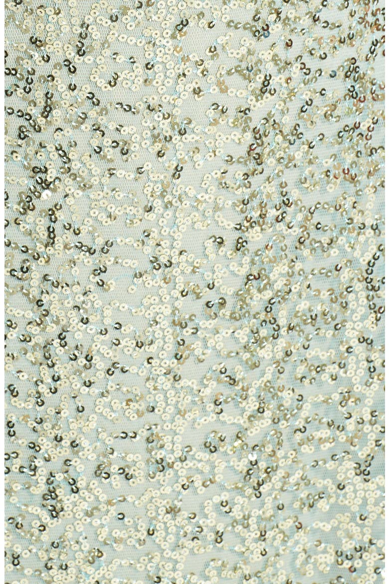Strapless Sequin Gown, Alternate, color, AQUA/ GOLD