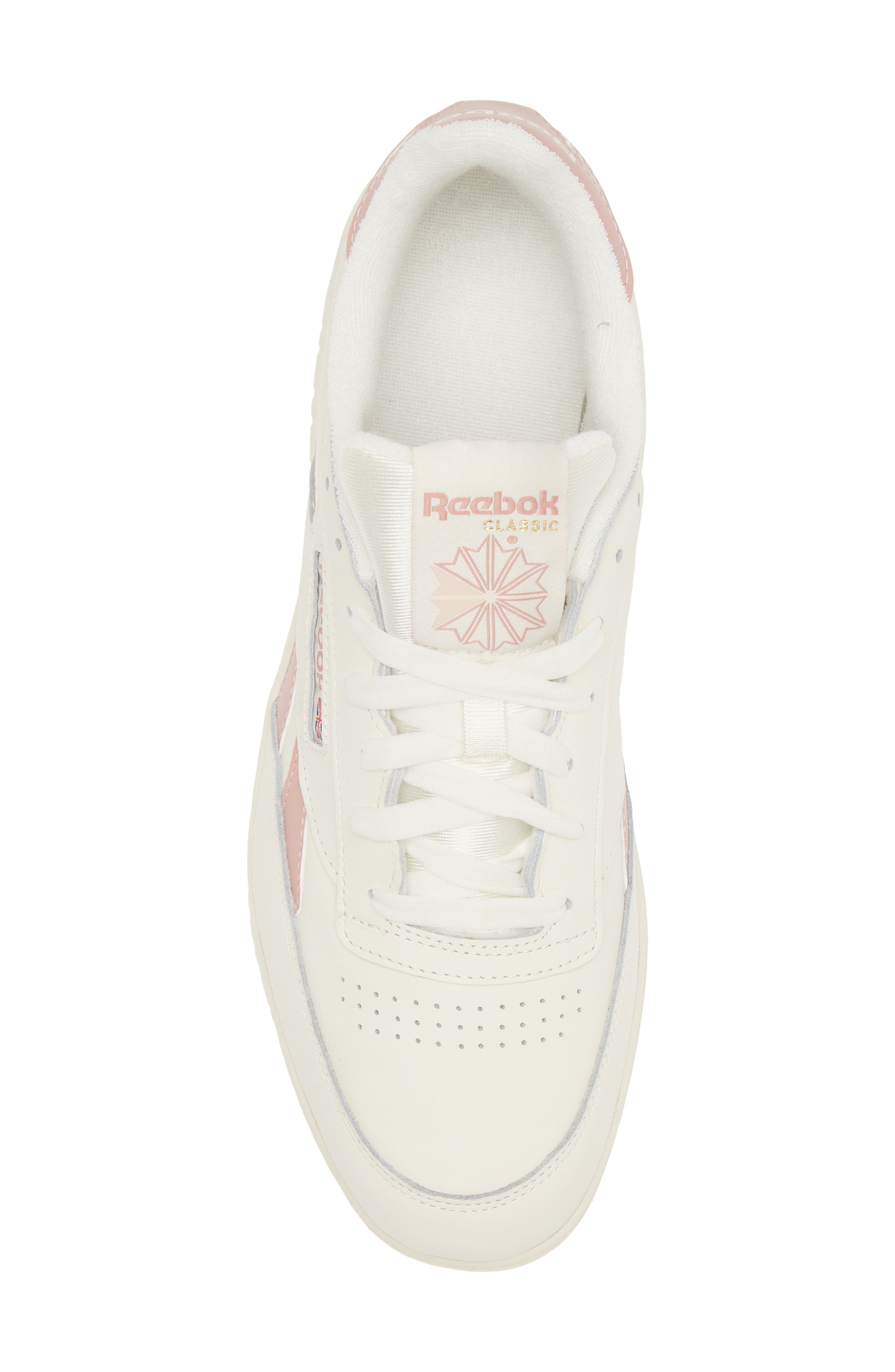 Reebok Club C Double Platform Sneaker, Alternate, color, Chalk/ Smokey Rose/ Chalk