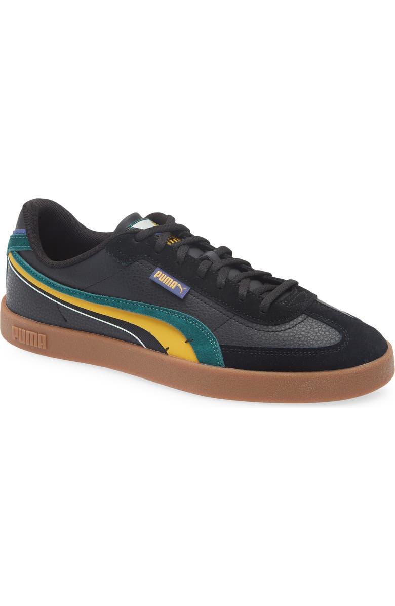 PUMA Club II Era Sneaker, Main, color, Puma Black-Dark Myrtle-Gold