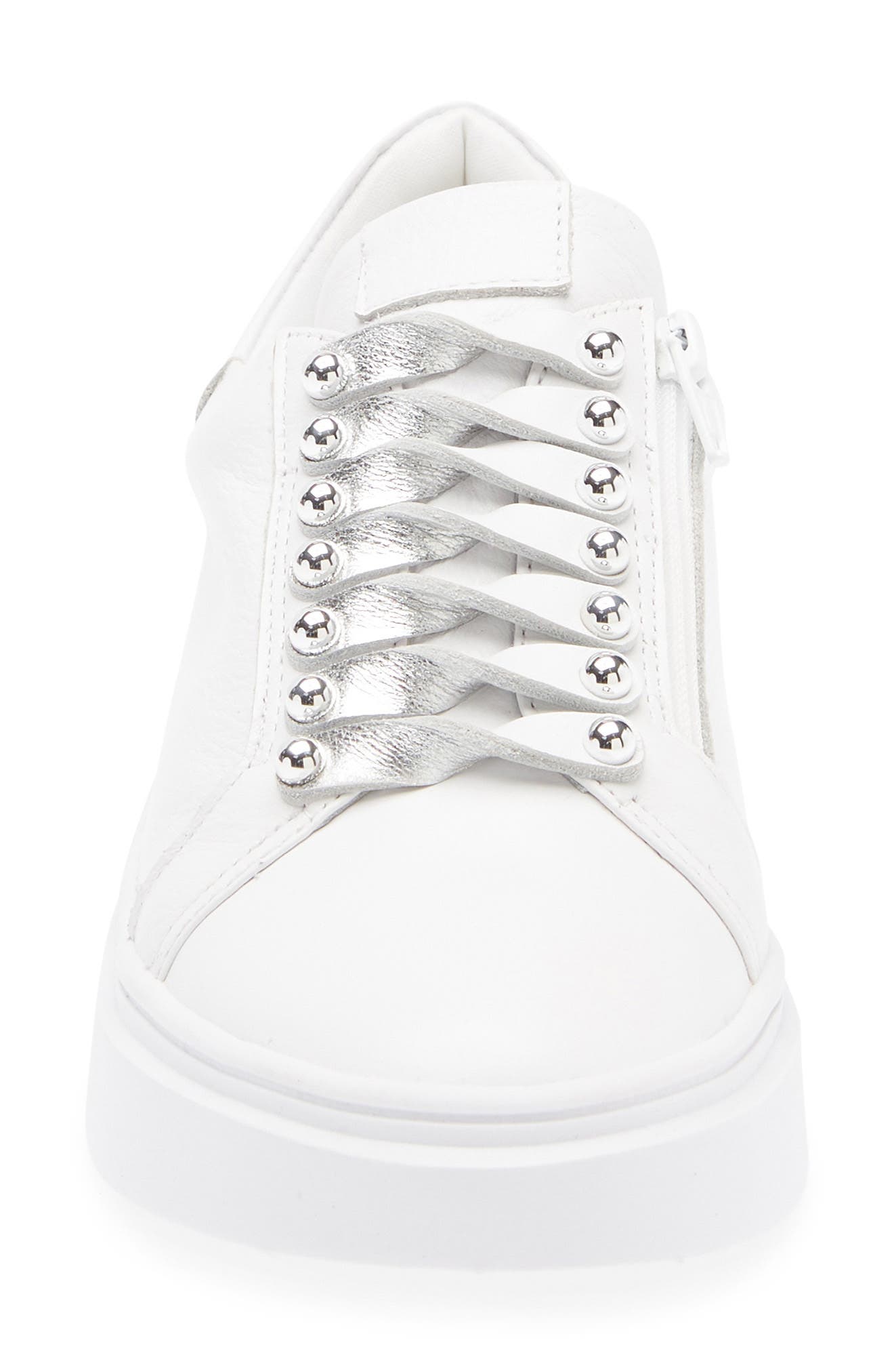 Chocolat Blu Vega Sneaker, Alternate, color, White Leather