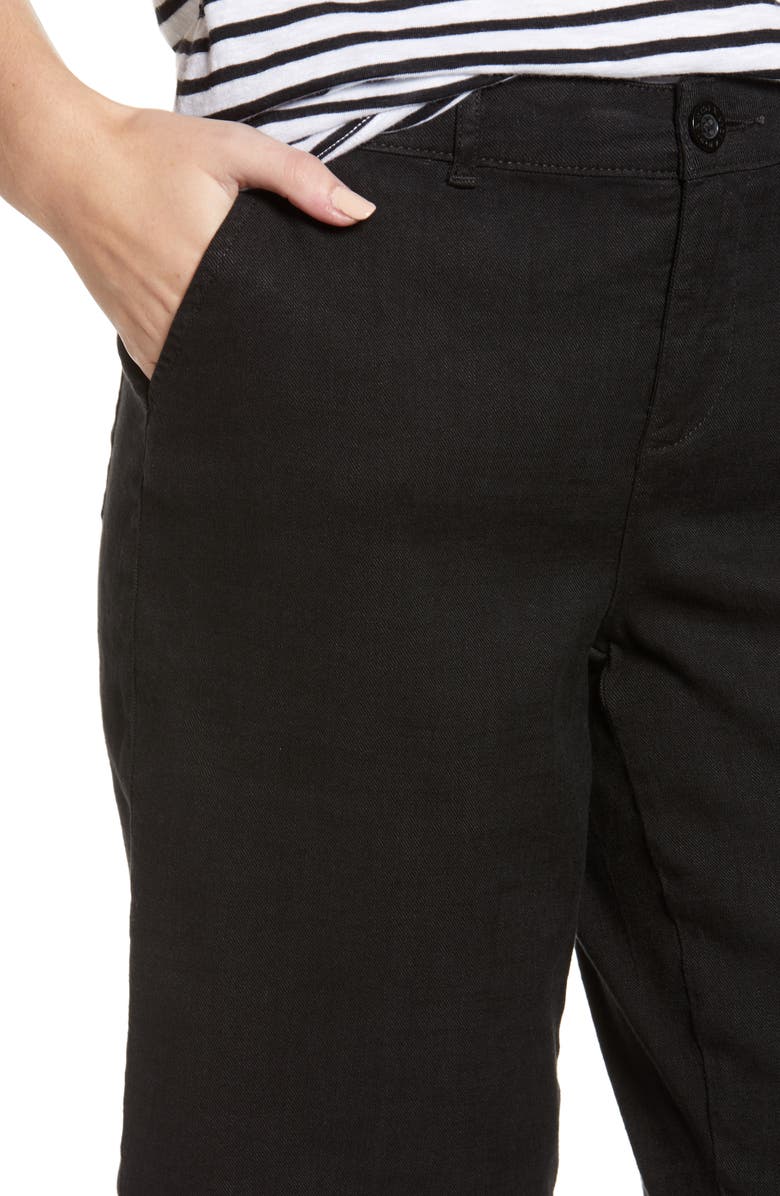 NYDJ Stretch Linen Blend Bermuda Shorts, Alternate, color, 