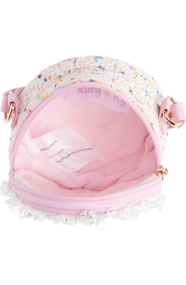 Ruby & Ry Kids' Flower Coin Round Crossbody Bag, Alternate, color,