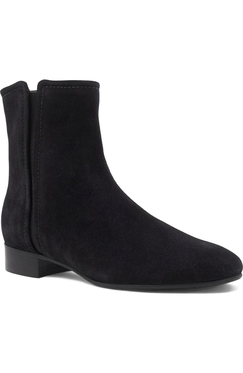 Aquatalia Sahara Bootie, Main, color, Black Suede