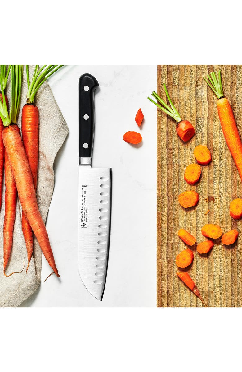 HENCKELS CUTLERY Classic Precision 7-Inch Santoku Knife, Alternate, color, Stainless Steel
