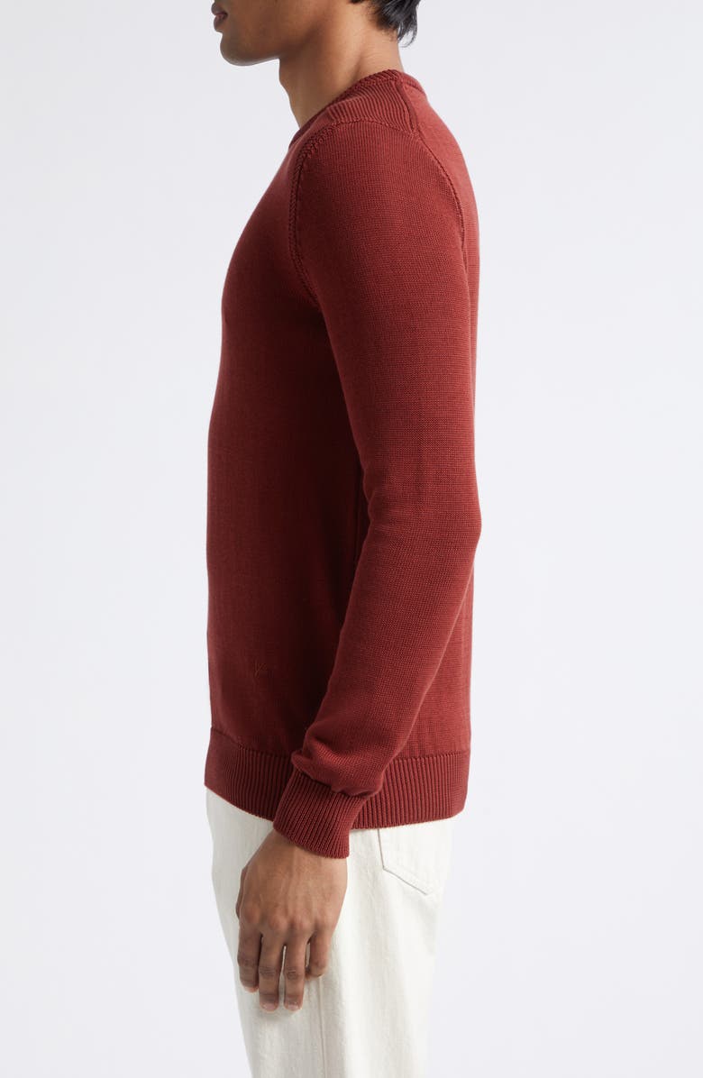 ISAIA Cotton Sweater, Alternate, color, Mattone