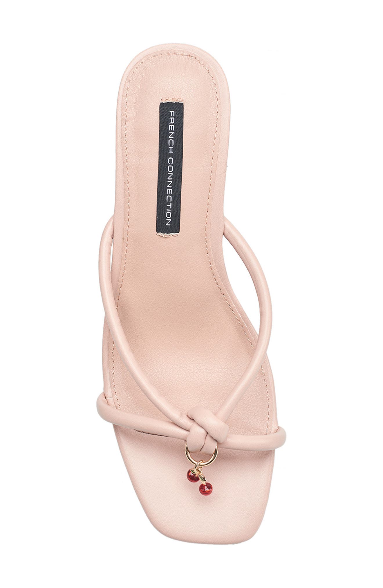 French Connection Twirl Charm Sandal, Alternate, color, Nude