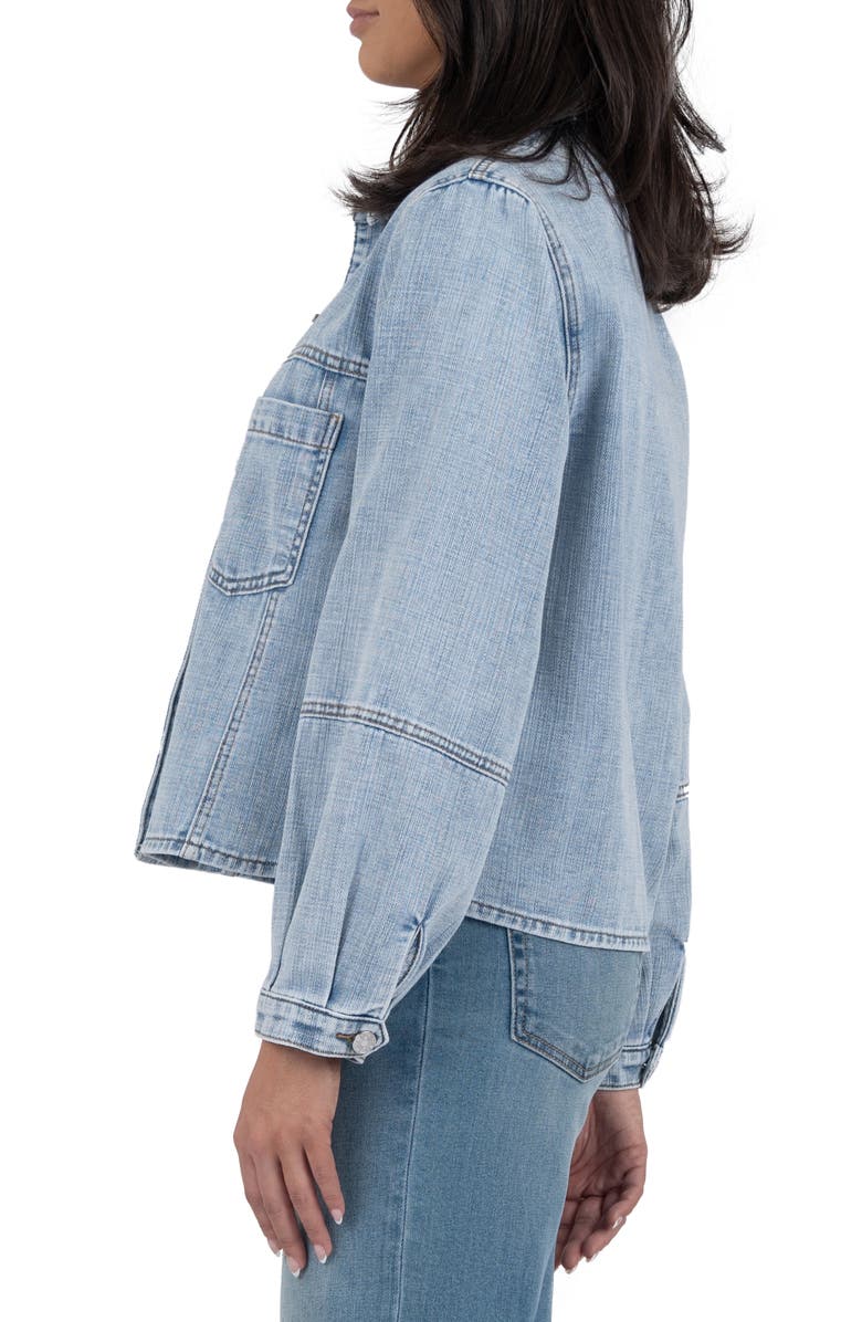 KUT from the Kloth Bailey Stretch Denim Jacket, Alternate, color, Light Wash