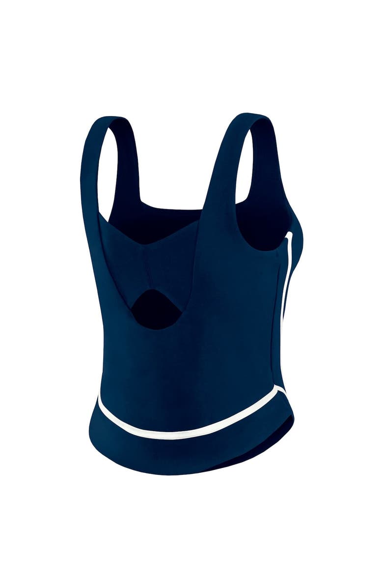 WEAR by Erin Andrews Women's WEAR by Erin Andrews  Navy Detroit Tigers Square Neck Tank Top, Alternate, color, 